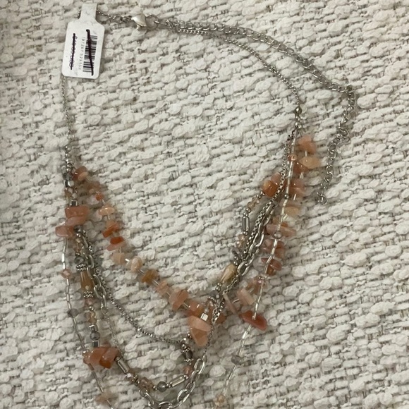 Free People Aurelia Layered Necklace Blush - Picture 2 of 2